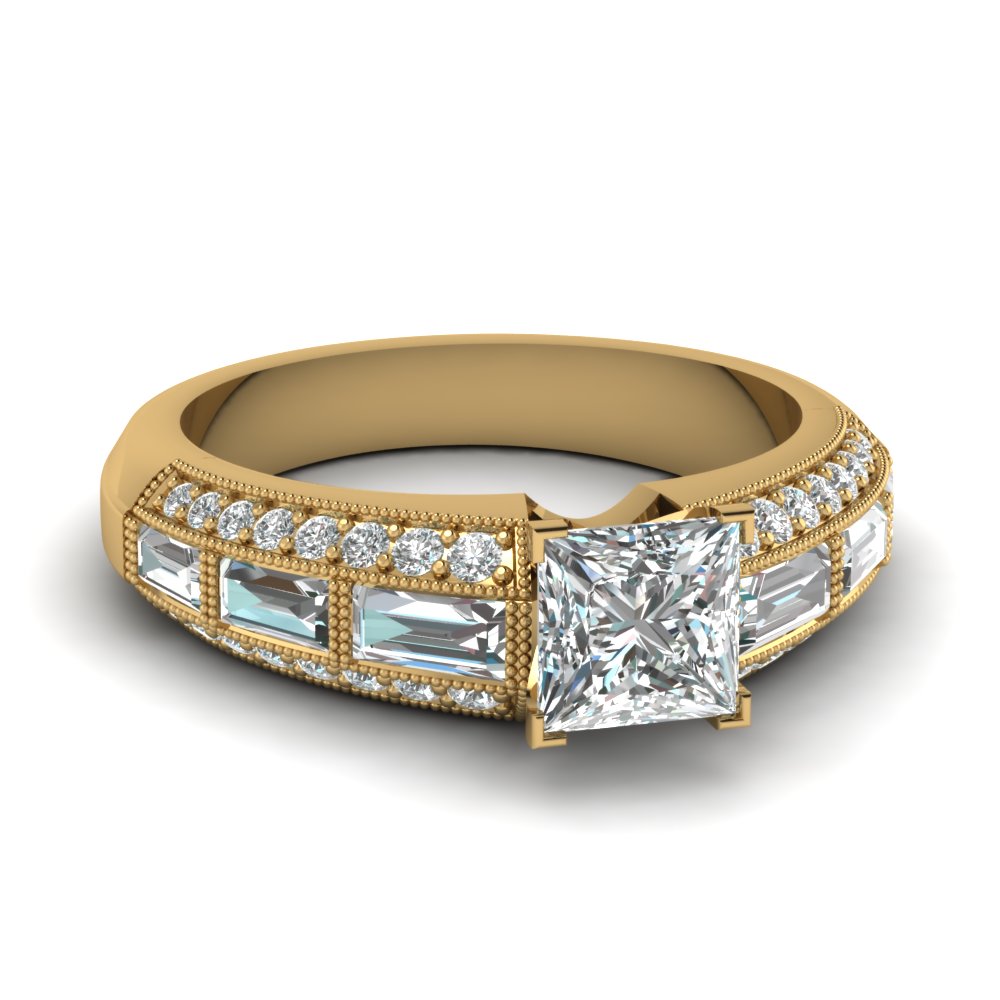 1 Carat Princess Cut Diamond Ring For Women