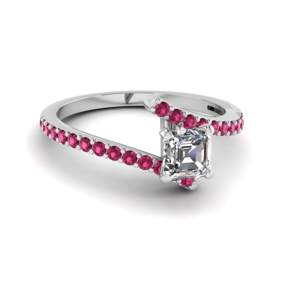 Pink Sapphire Bypass Asscher Cut 