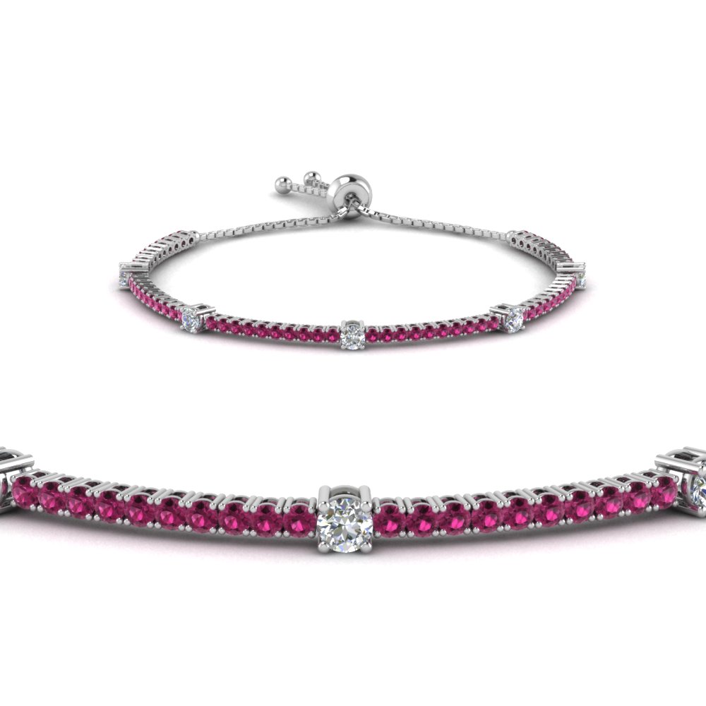 Bolo Clic Design Diamond Bracelet With Pink Shire Bolo Clic Design Diamond Bracelet With Pink Shire In Fdct 227 1732sbgsadrpiangle2 Nl Wg