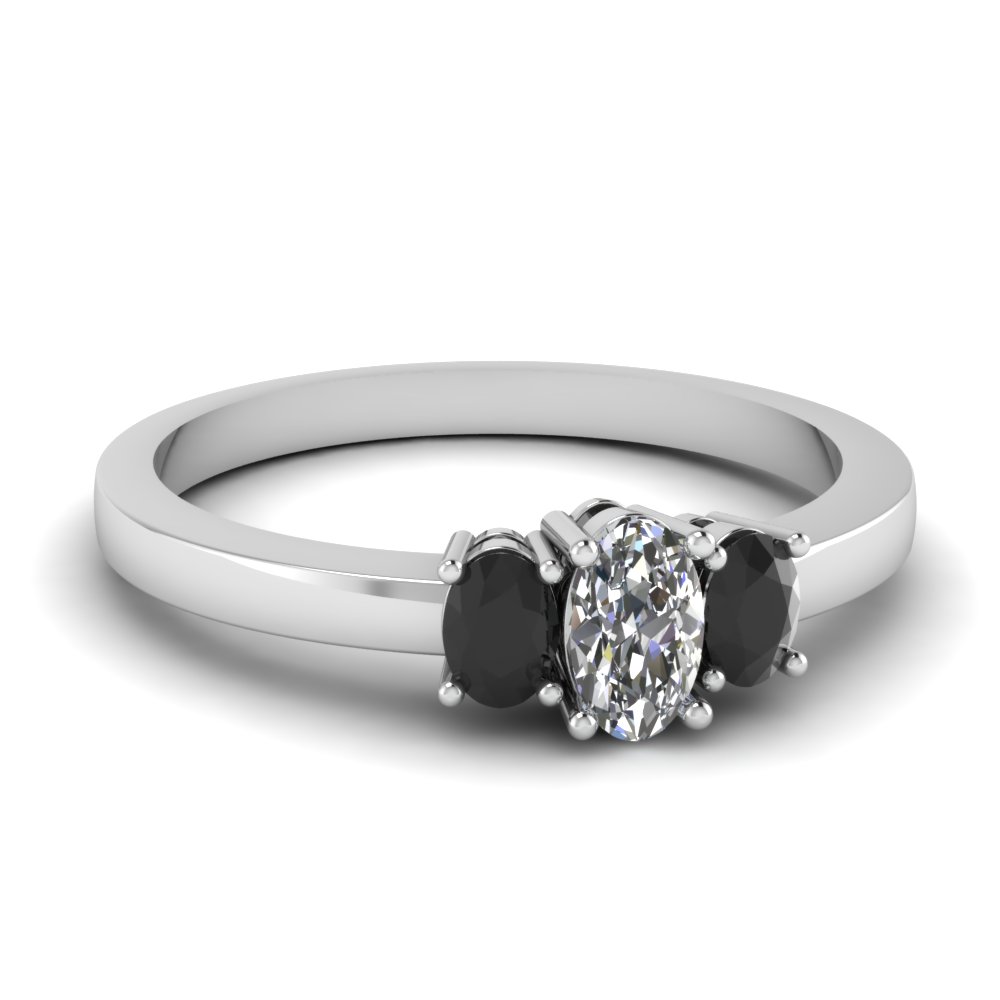 Timeless Oval Three Stone Engagement Ring