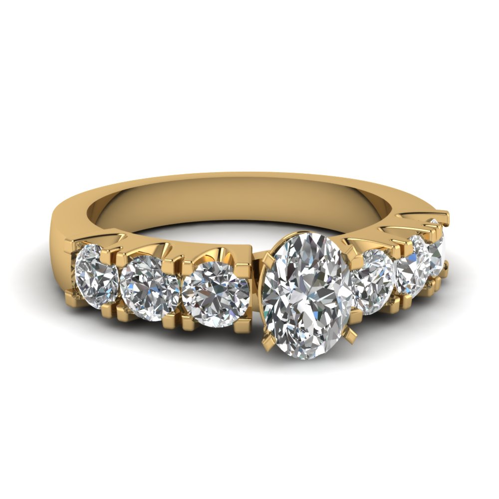Scalloped Pave 2 Carat Diamond Engagement Ring