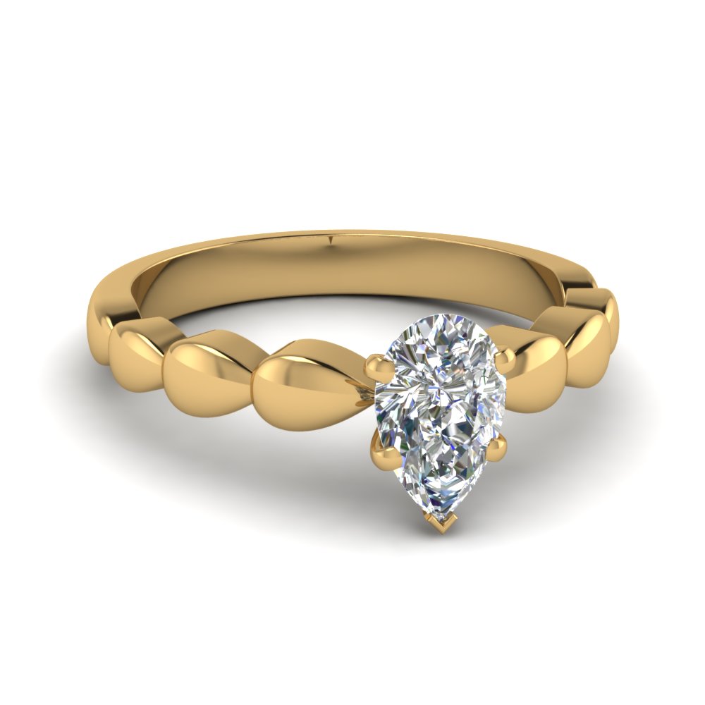 Solitaire Pear Engagement Ring