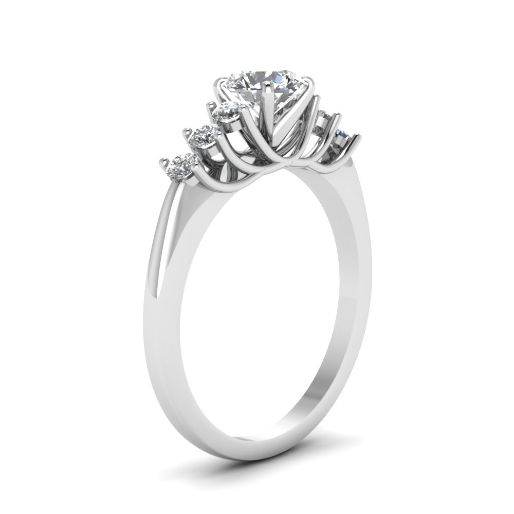 ½ Carat Floating Round Diamond Proposal Ring