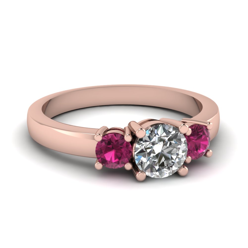 Round Trio Timeless Engagement Ring