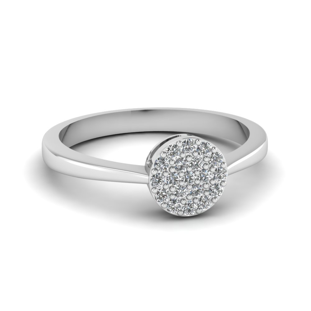 Cluster Diamond Promise Ring