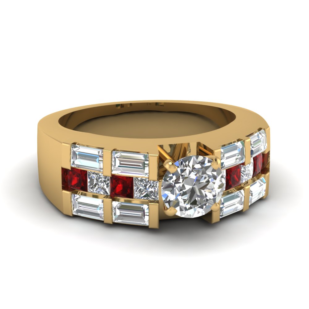 Expensive 3 Carat Channel Baguette Engagement Ring
