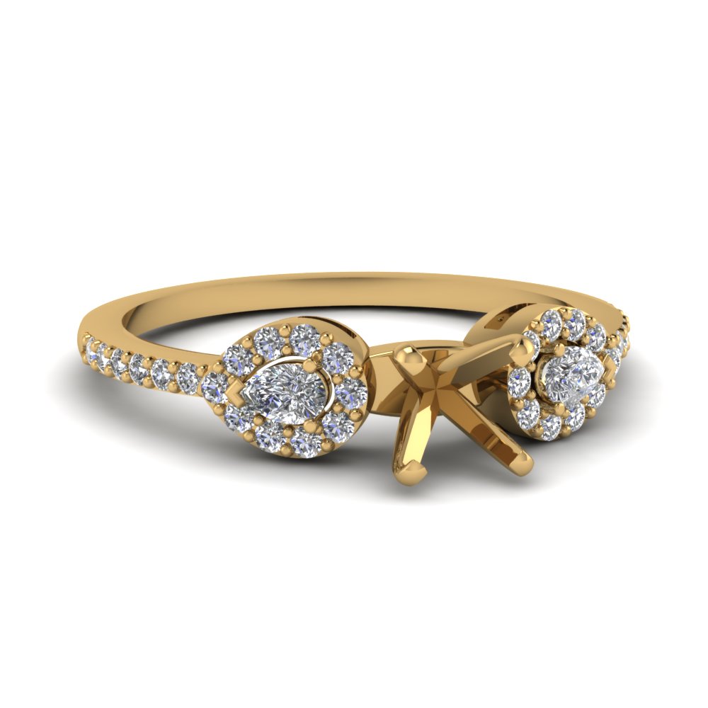 Yellow Gold Accent Ring Settings